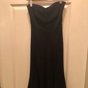 Diane Von Furstenberg Black Strapless Dress
